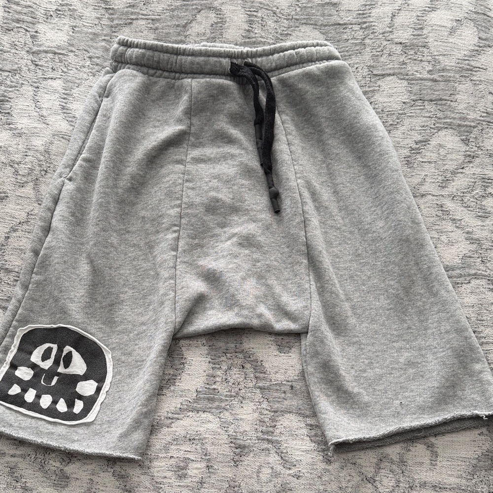 nununu Gray Kids Shorts with Black Drawstring shorts